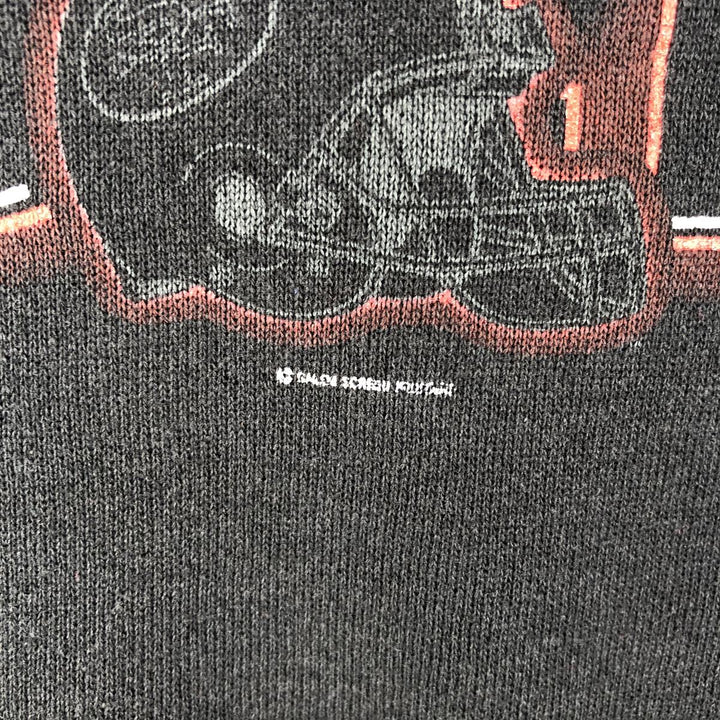 Vintage 90'S SALEM SPORTWEAR NFL Las Vegas Raiders Print Sweatshirt, Men's Size L cotton black type Vintage Second Hand