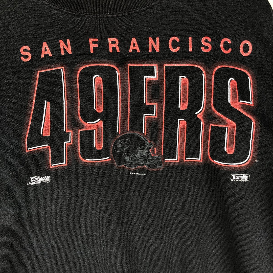Vintage 90'S SALEM SPORTWEAR NFL Las Vegas Raiders Print Sweatshirt, Men's Size L cotton black type Vintage Second Hand