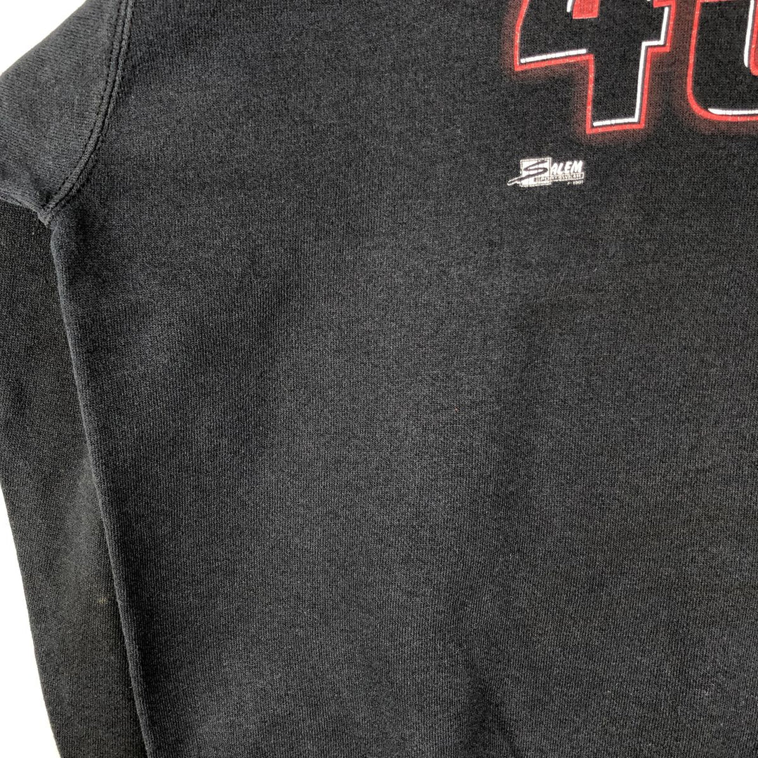 Vintage 90'S SALEM SPORTWEAR NFL Las Vegas Raiders Print Sweatshirt, Men's Size L cotton black type Vintage Second Hand