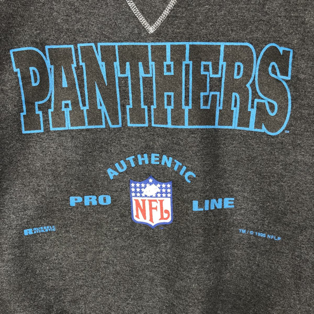90'S Russell NFL Las Vegas Raiders Print Sweatshirt, Vintage, Made in USA, Men's Size L cotton Charcoal Vintage Second Hand