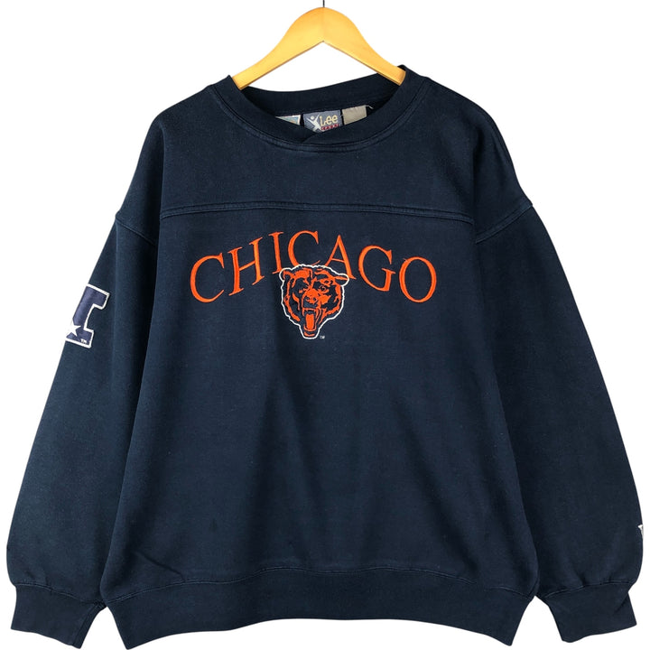 Lee NFL Chicago Bears Sweatshirt, Men's Size L unclear navy blue type Vintage Second Hand
