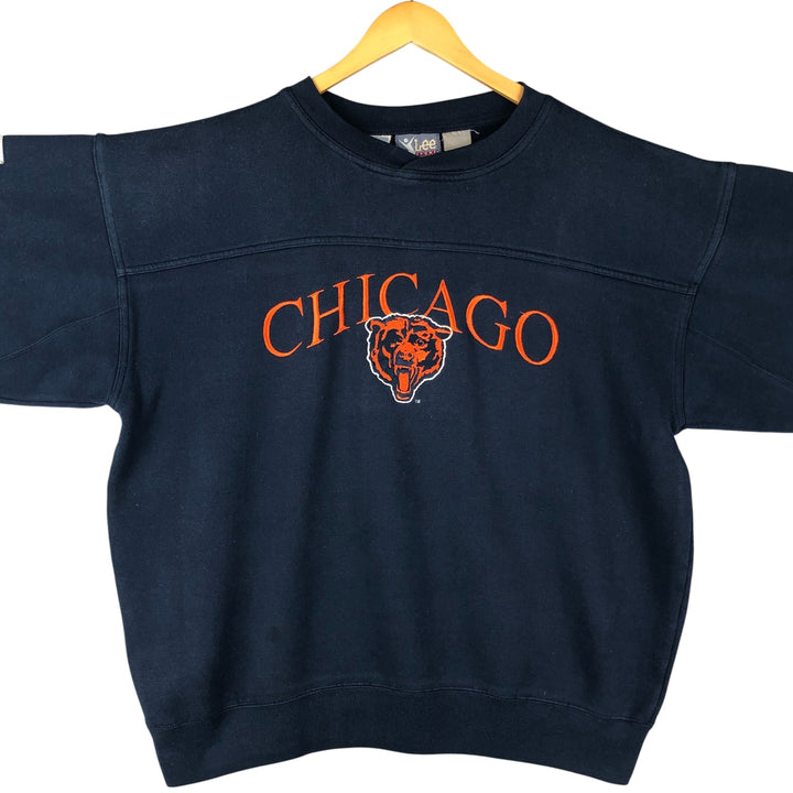 Lee NFL Chicago Bears Sweatshirt, Men's Size L unclear navy blue type Vintage Second Hand