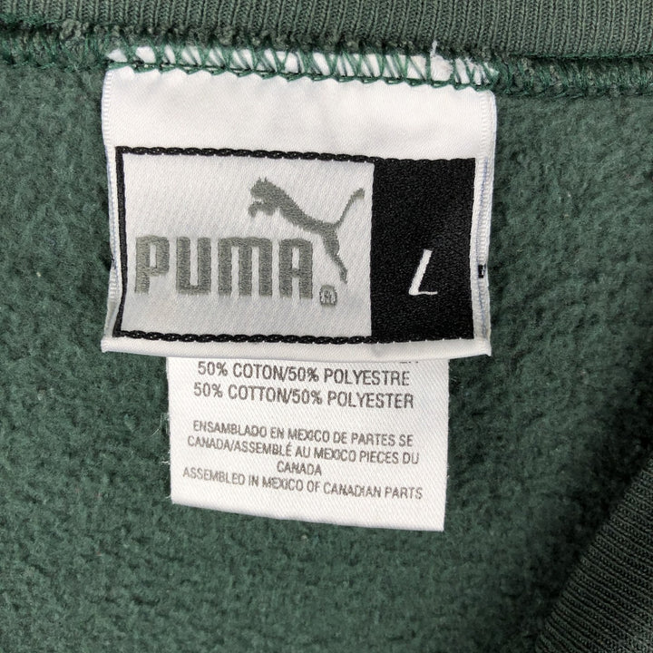 PUMA NFL GREEN BAY PACKERS Print Sweatshirt, Men's Size L cotton green type Vintage Second Hand