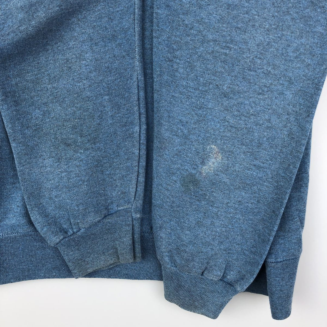 Vintage 1980'S Belton triple print college sweatshirt, made in the USA, size L, men's cotton blue type Vintage Second Hand