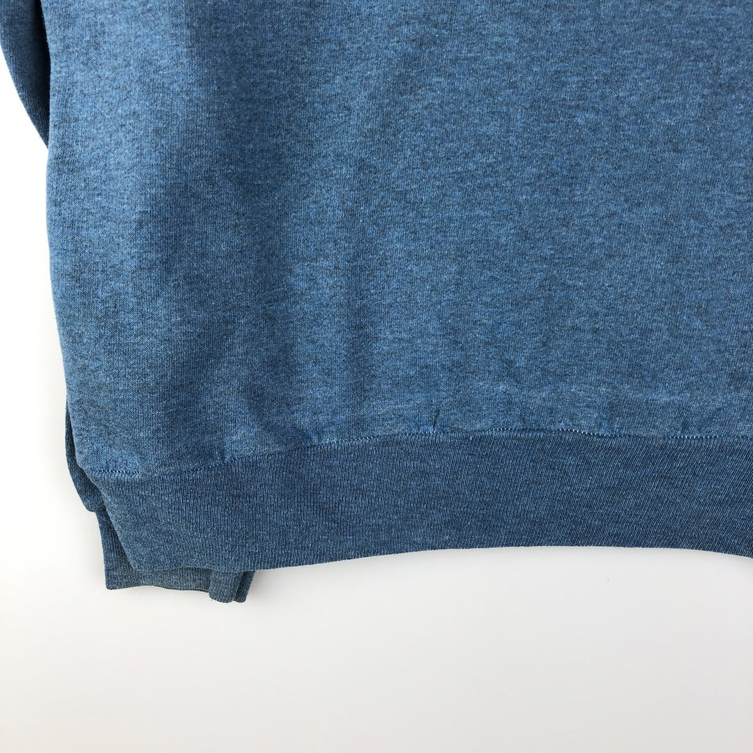 Vintage 1980'S Belton triple print college sweatshirt, made in the USA, size L, men's cotton blue type Vintage Second Hand