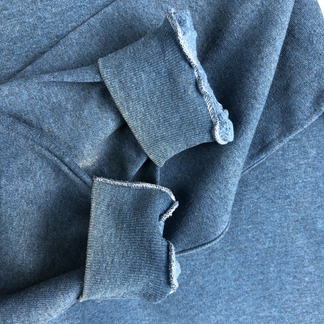 Vintage 1980'S Belton triple print college sweatshirt, made in the USA, size L, men's cotton blue type Vintage Second Hand