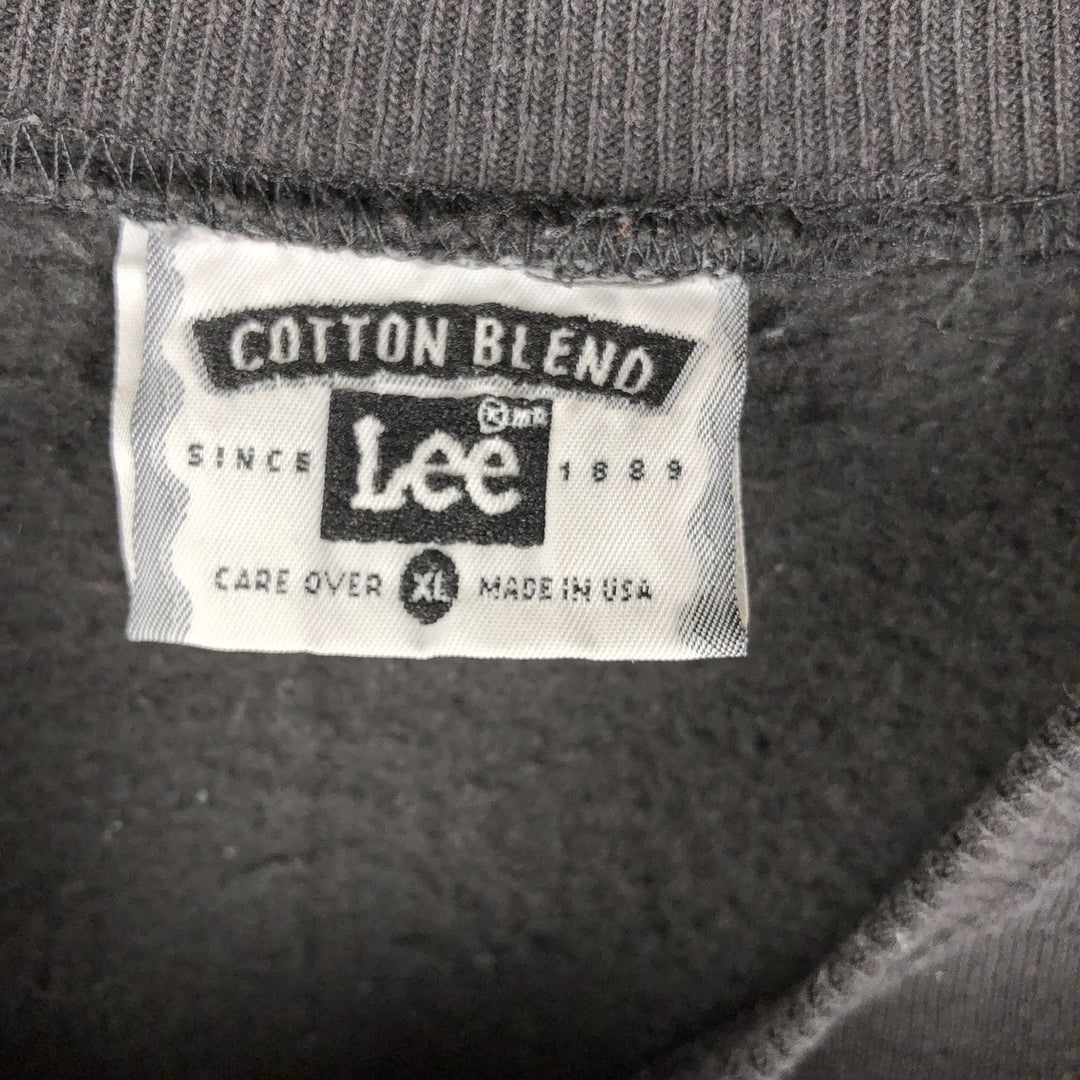 Vintage 90'S Lee printed sweatshirt, made in the USA, men's size XL cotton black type Vintage Second Hand