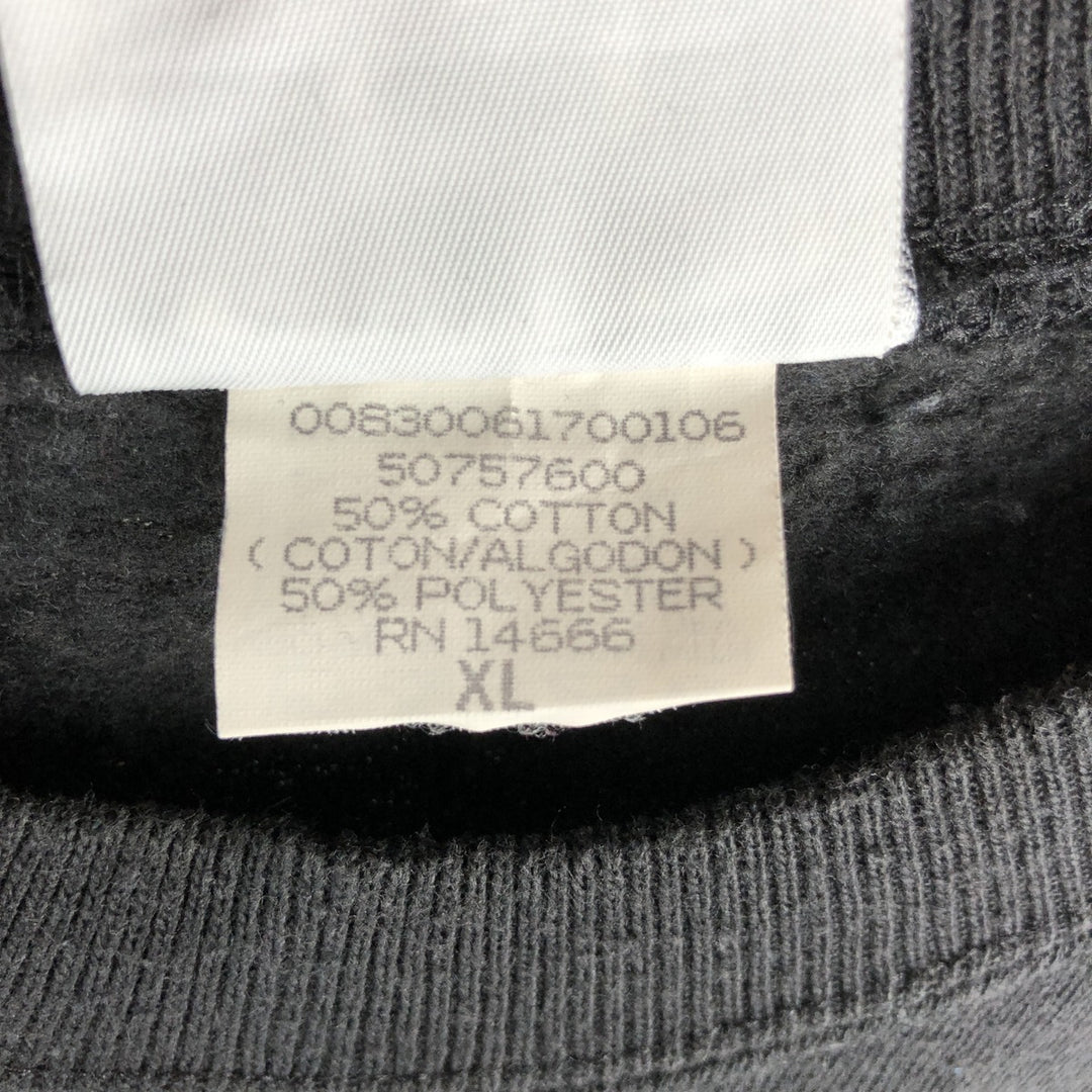 Vintage 90'S Lee printed sweatshirt, made in the USA, men's size XL cotton black type Vintage Second Hand