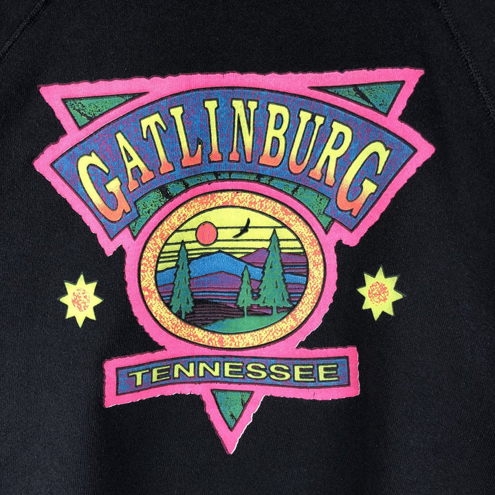 Vintage 90'S Lee printed sweatshirt, made in the USA, men's size XL cotton black type Vintage Second Hand