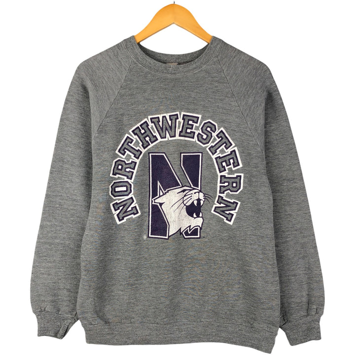 Vintage 1980'S Springfoot College Sweatshirt, Men's Size XL polyester gray type Vintage Second Hand