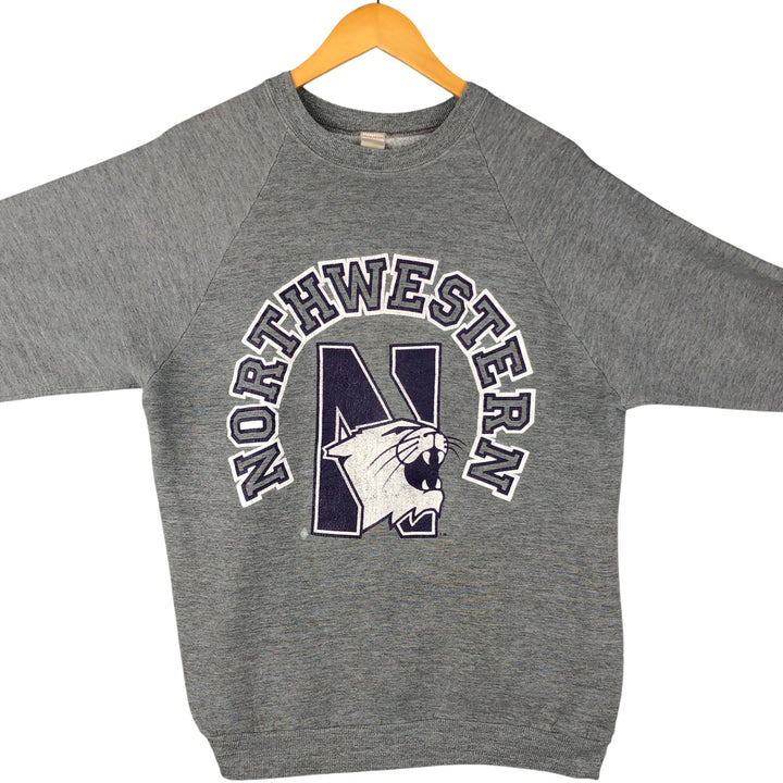Vintage 1980'S Springfoot College Sweatshirt, Men's Size XL polyester gray type Vintage Second Hand