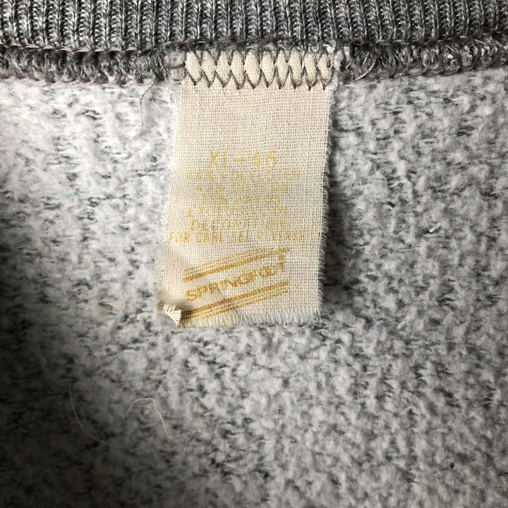 Vintage 1980'S Springfoot College Sweatshirt, Men's Size XL polyester gray type Vintage Second Hand
