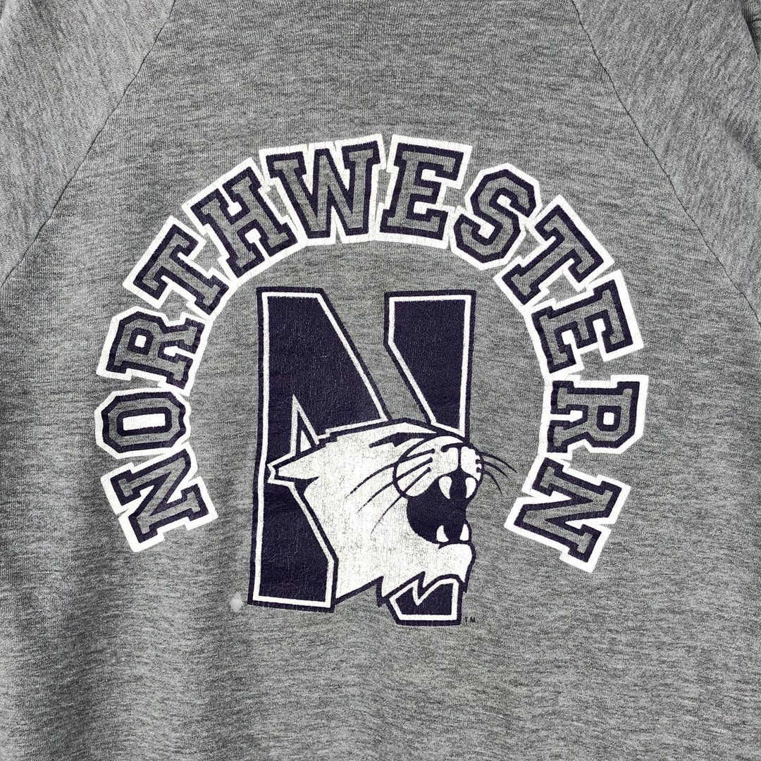 Vintage 1980'S Springfoot College Sweatshirt, Men's Size XL polyester gray type Vintage Second Hand