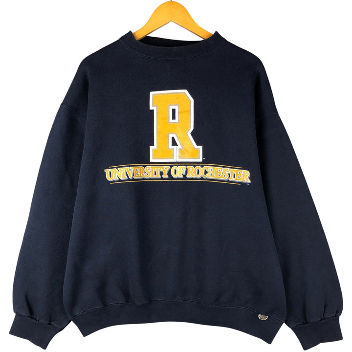 Vintage 90'S Tultex Super Weight college sweatshirt, made in the USA, men's size XL cotton navy blue type Vintage Second Hand