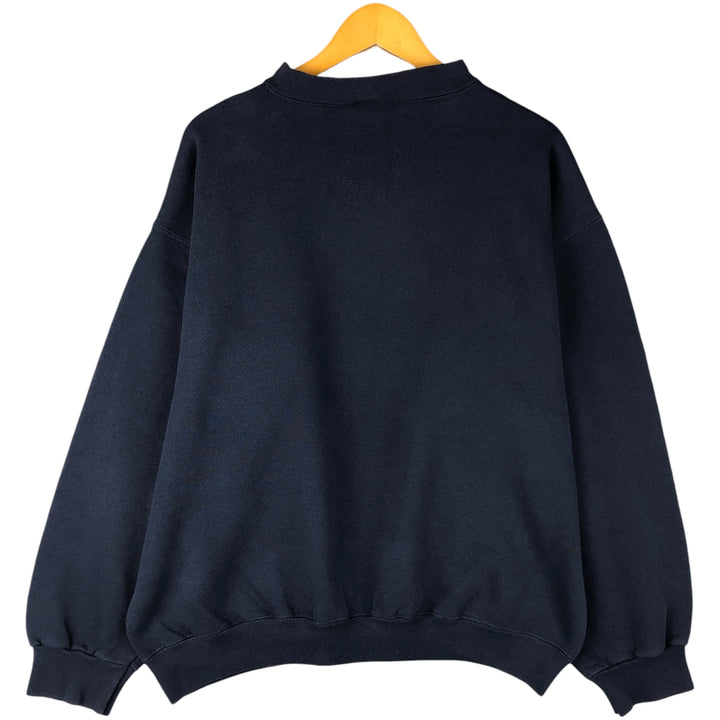Vintage 90'S Tultex Super Weight college sweatshirt, made in the USA, men's size XL cotton navy blue type Vintage Second Hand