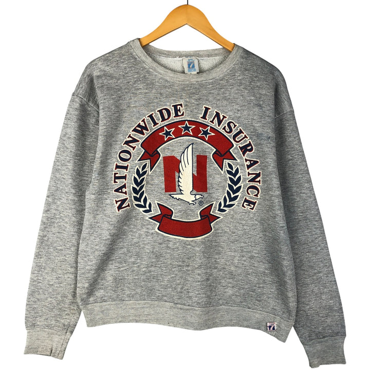 Vintage 90'S Logo Seven Advertising Sweatshirt, Made in USA, Men's XL cotton gray type Vintage Second Hand
