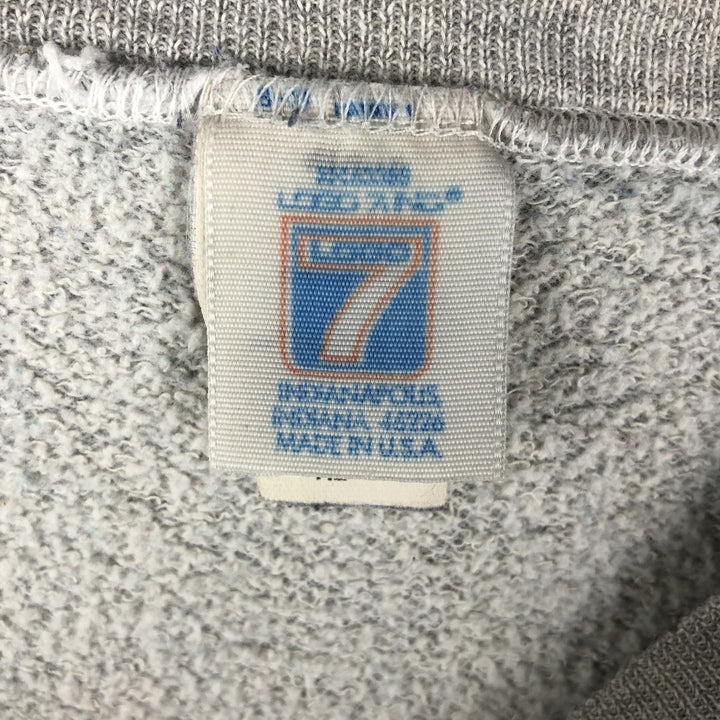 Vintage 90'S Logo Seven Advertising Sweatshirt, Made in USA, Men's XL cotton gray type Vintage Second Hand
