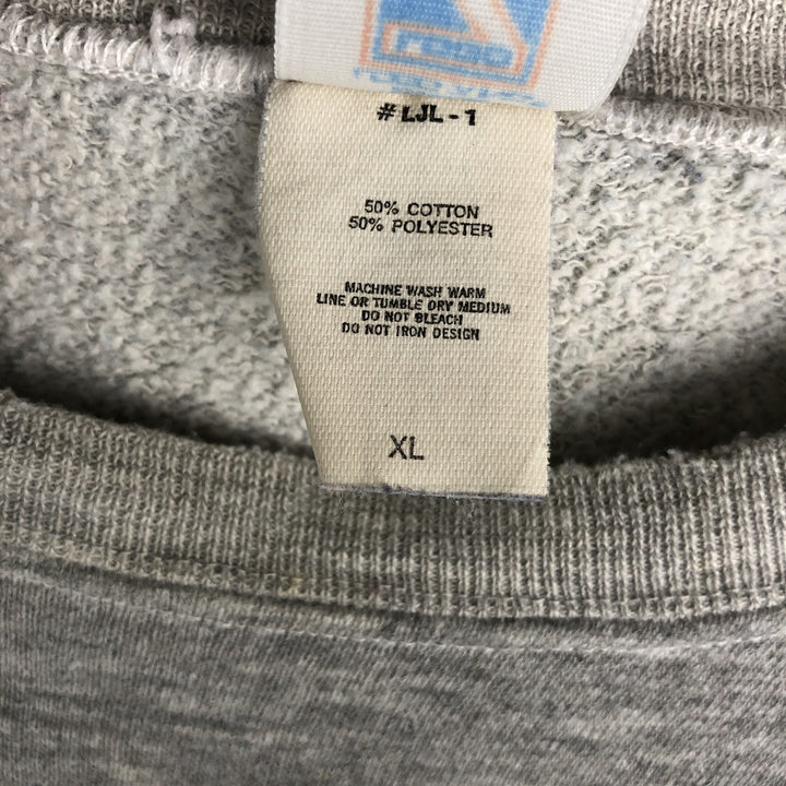 Vintage 90'S Logo Seven Advertising Sweatshirt, Made in USA, Men's XL cotton gray type Vintage Second Hand