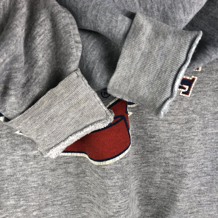 Vintage 90'S Logo Seven Advertising Sweatshirt, Made in USA, Men's XL cotton gray type Vintage Second Hand