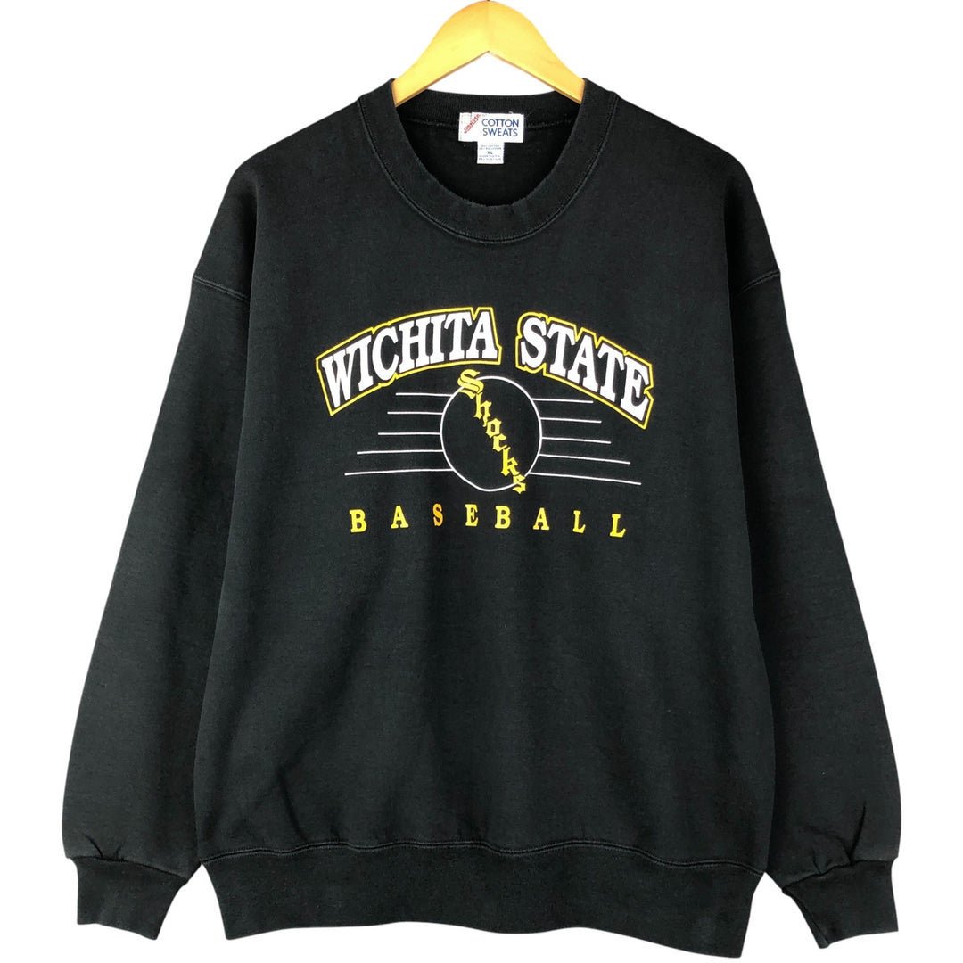 Vintage 90'S Jerzees Cotton Sweatshirt, College Sweatshirt, Made in USA, Men's Size XL cotton black type Vintage Second Hand