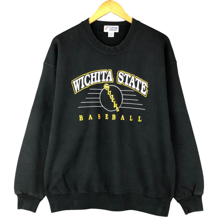 Vintage 90'S Jerzees Cotton Sweatshirt, College Sweatshirt, Made in USA, Men's Size XL cotton black type Vintage Second Hand