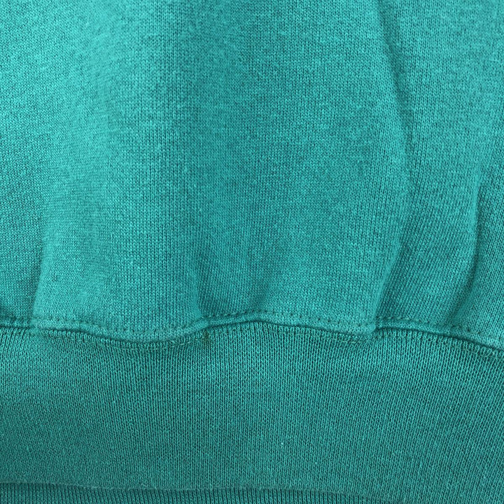 Vintage 90'S GARMENTGRAPHICS college sweatshirt, made in the USA, size L, men's cotton Emerald green Vintage Second Hand