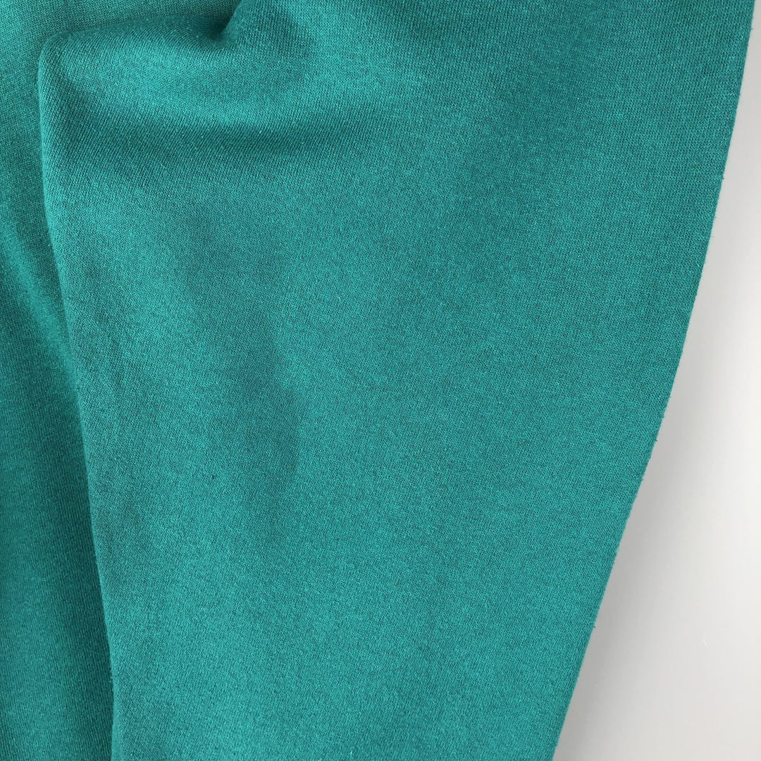 Vintage 90'S GARMENTGRAPHICS college sweatshirt, made in the USA, size L, men's cotton Emerald green Vintage Second Hand