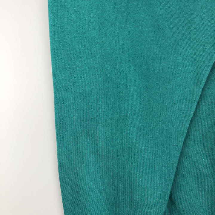 Vintage 90'S GARMENTGRAPHICS college sweatshirt, made in the USA, size L, men's cotton Emerald green Vintage Second Hand