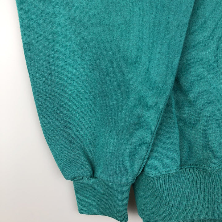 Vintage 90'S GARMENTGRAPHICS college sweatshirt, made in the USA, size L, men's cotton Emerald green Vintage Second Hand