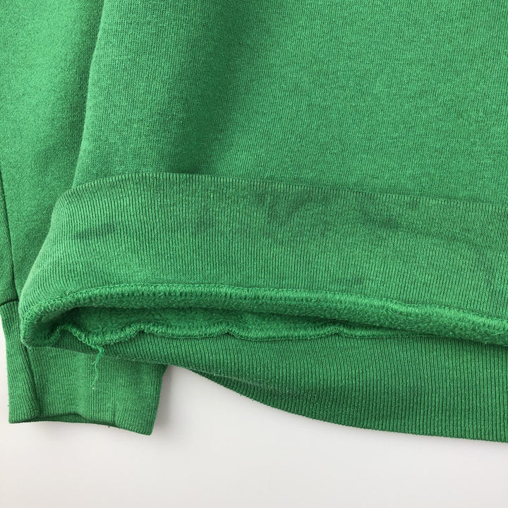 90'S SPA Michigan State University Triple Print College Character Sweatshirt, Made in USA, Men's Size L cotton green type Vintage Second Hand
