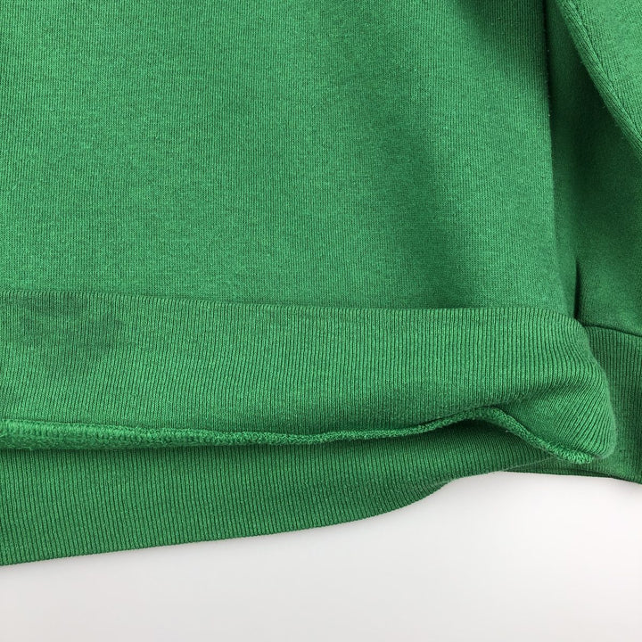 90'S SPA Michigan State University Triple Print College Character Sweatshirt, Made in USA, Men's Size L cotton green type Vintage Second Hand