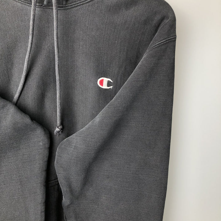 Champion REVERSE WEAVE Reverse Weave Sweat Pullover Hoodie Men's M cotton black type Vintage Second Hand