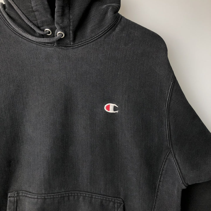 Champion REVERSE WEAVE Reverse Weave Sweat Pullover Hoodie Men's M cotton black type Vintage Second Hand
