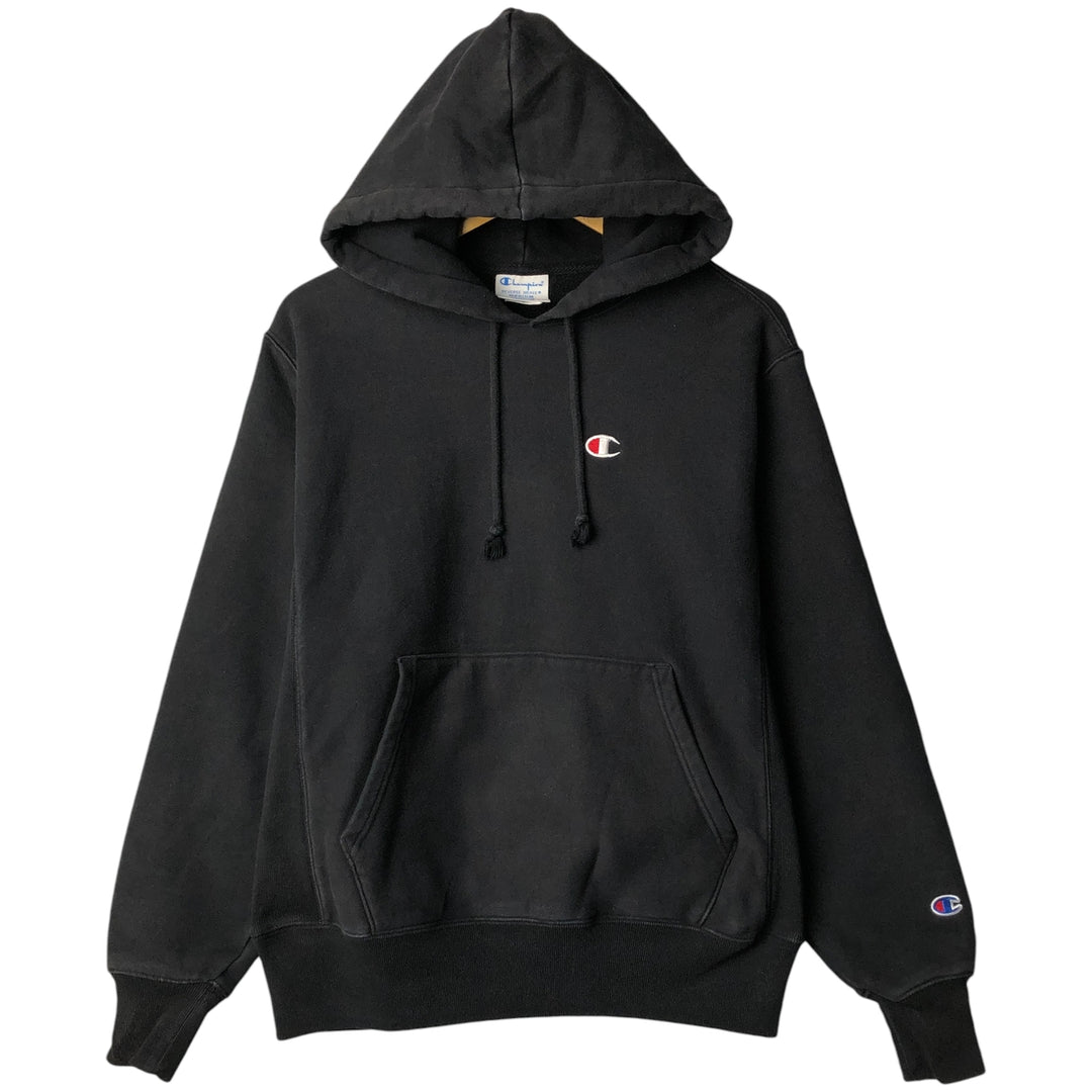Champion REVERSE WEAVE Reverse Weave Sweat Pullover Hoodie Men's M cotton black type Vintage Second Hand
