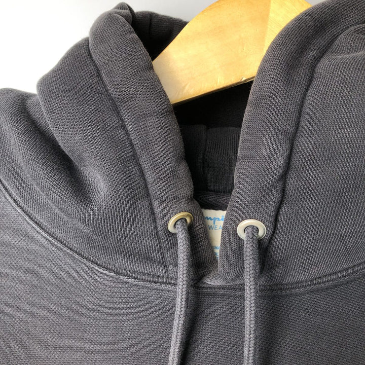 Champion Reverse Weave Replica Solid Tag Pullover Hoodie, Men's Size M cotton black type Vintage Second Hand