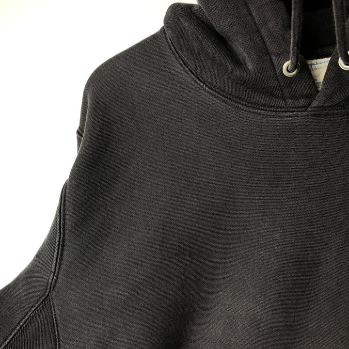 Champion Reverse Weave Replica Solid Tag Pullover Hoodie, Men's Size M cotton black type Vintage Second Hand