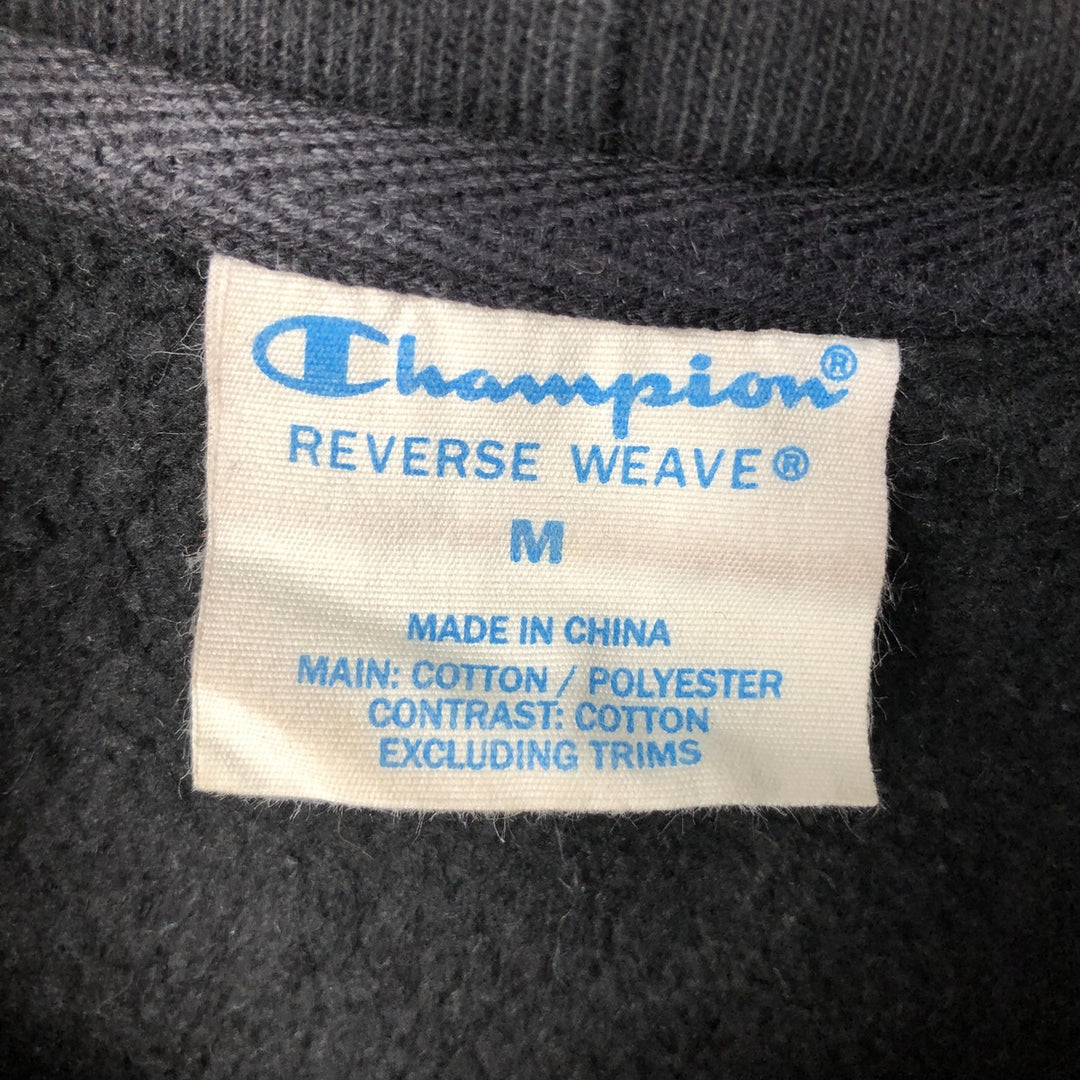 Champion Reverse Weave Replica Solid Tag Pullover Hoodie, Men's Size M cotton black type Vintage Second Hand