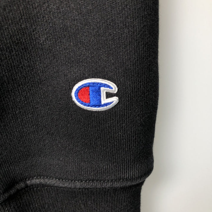 Champion Reverse Weave Replica Solid Tag Pullover Hoodie, Men's Size M cotton black type Vintage Second Hand