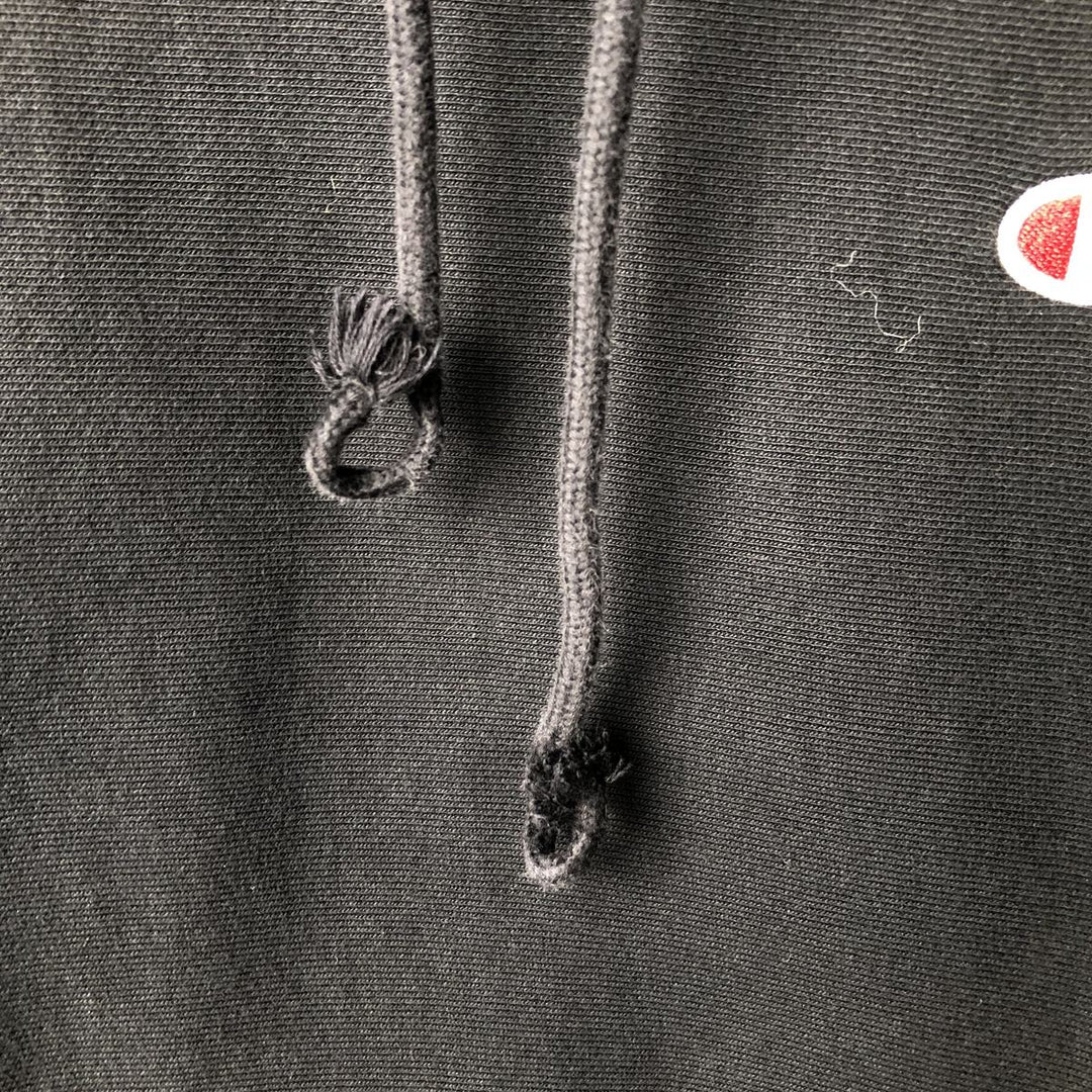 Champion Reverse Weave Replica Solid Tag Pullover Hoodie, Men's Size M cotton black type Vintage Second Hand