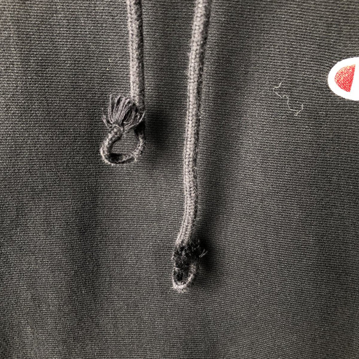 Champion Reverse Weave Replica Solid Tag Pullover Hoodie, Men's Size M cotton black type Vintage Second Hand