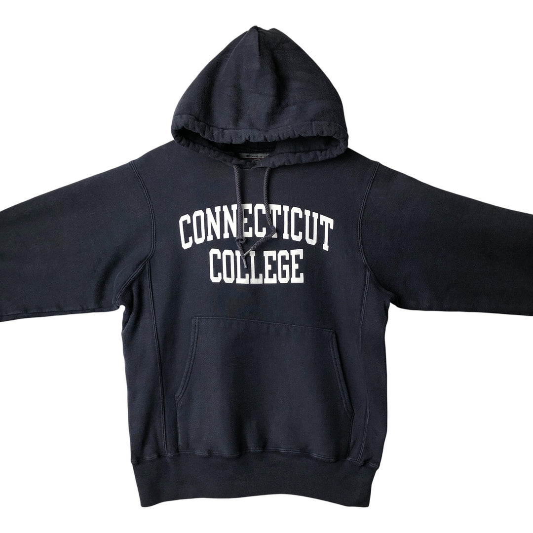 2000'S Champion Original Reverse Weave College Pullover Hoodie, Men's Size Small cotton navy blue type Vintage Second Hand