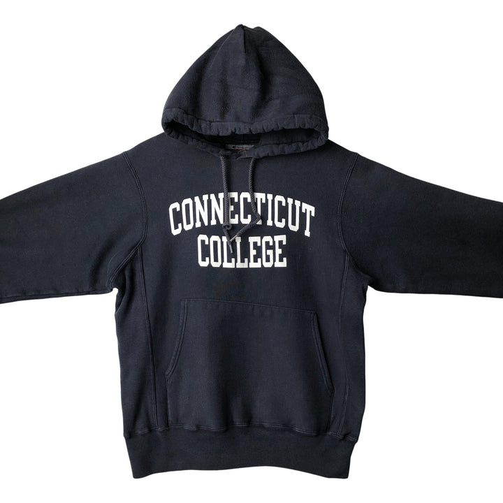 2000'S Champion Original Reverse Weave College Pullover Hoodie, Men's Size Small cotton navy blue type Vintage Second Hand