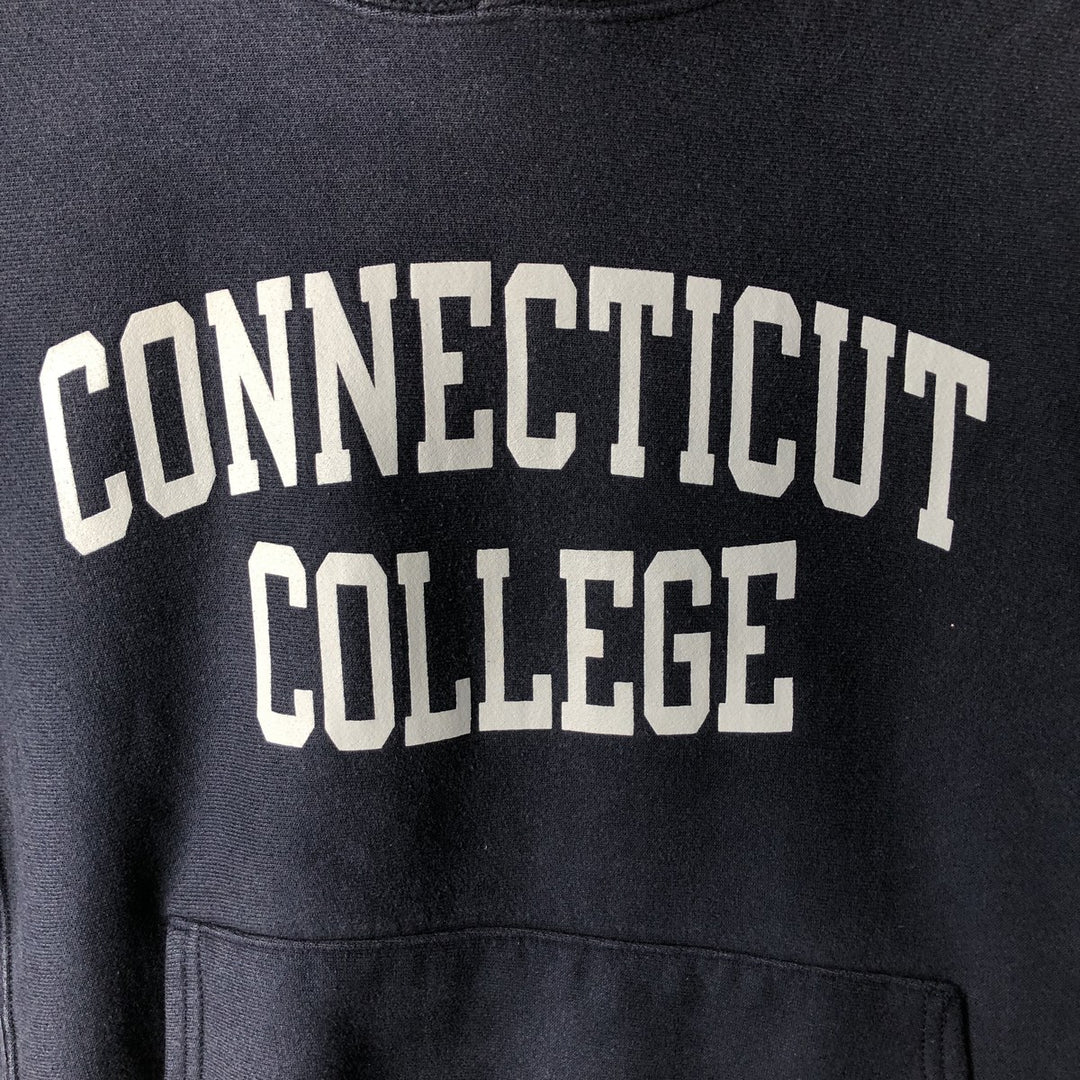 2000'S Champion Original Reverse Weave College Pullover Hoodie, Men's Size Small cotton navy blue type Vintage Second Hand