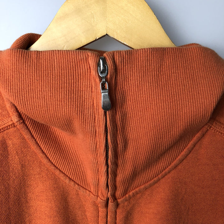 Harley-Davidson Full Zip Sweatshirt, Men's Size L cotton orange type Vintage Second Hand