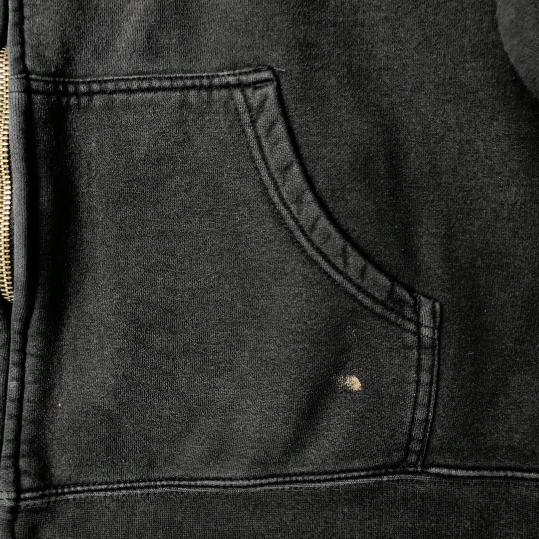 Harley-Davidson Back Logo Full-Zip Hoodie, Men's Size L cotton black type Vintage Second Hand