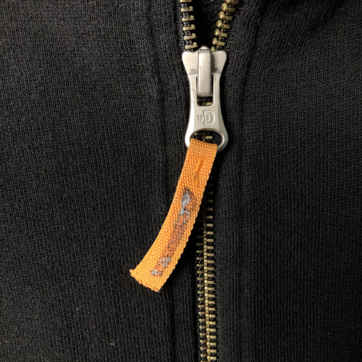 2000'S Harley-Davidson full-zip sweatshirt, men's size XXL cotton orange type Vintage Second Hand