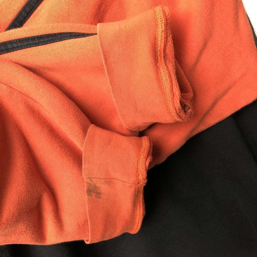 2000'S Harley-Davidson full-zip sweatshirt, men's size XXL cotton orange type Vintage Second Hand