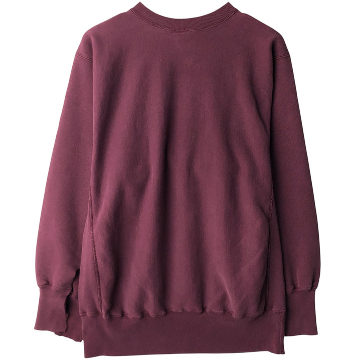 90'S Champion Reverse Weave Embroidered Tag Printed Sweatshirt Trainer Made in USA Men's XL Vintage cotton bordeaux Vintage Second Hand