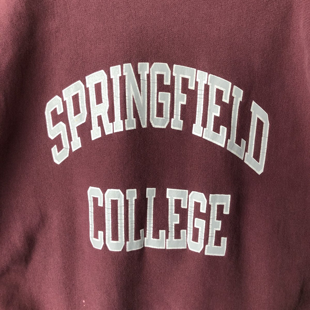 90'S Champion Reverse Weave Embroidered Tag Printed Sweatshirt Trainer Made in USA Men's XL Vintage cotton bordeaux Vintage Second Hand