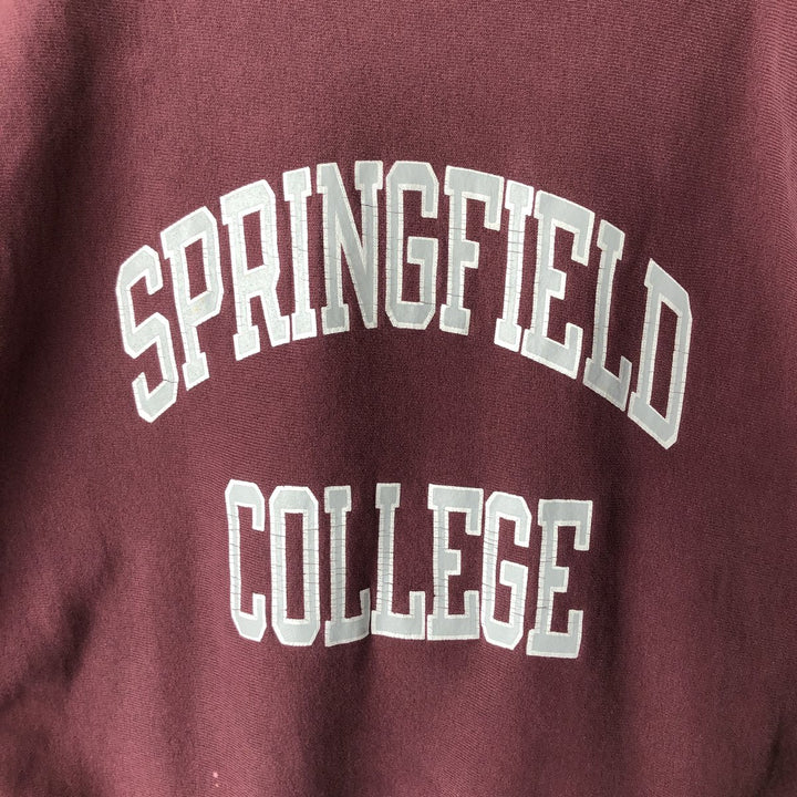 90'S Champion Reverse Weave Embroidered Tag Printed Sweatshirt Trainer Made in USA Men's XL Vintage cotton bordeaux Vintage Second Hand